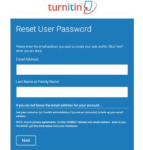 turnitin login and password