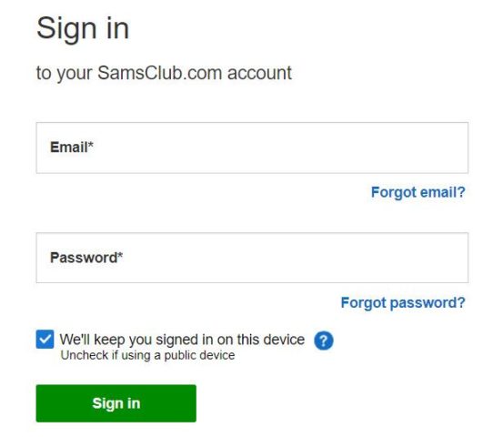 Sams Club Login Page 553x480 